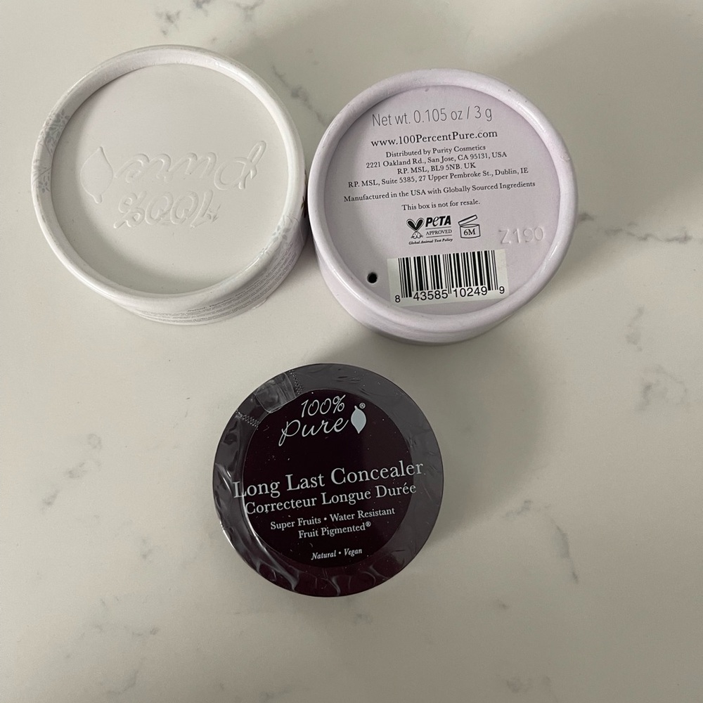 100% Pure Fruit Pigmented Long Lasting Golden Peach Cream Concealer